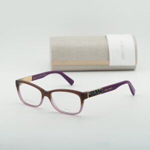 Jimmy Choo JC110 0F1A 00 Rectangle Eyeglasses 53mm - Brown